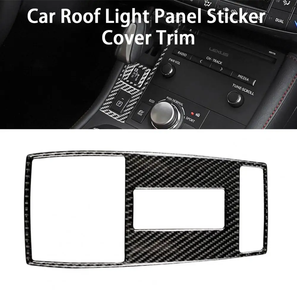 

Useful Self-adhesive Wear-resistant Car Roof Light Panel Sticker Cover Trim No Fading Car Reading Light Sticker