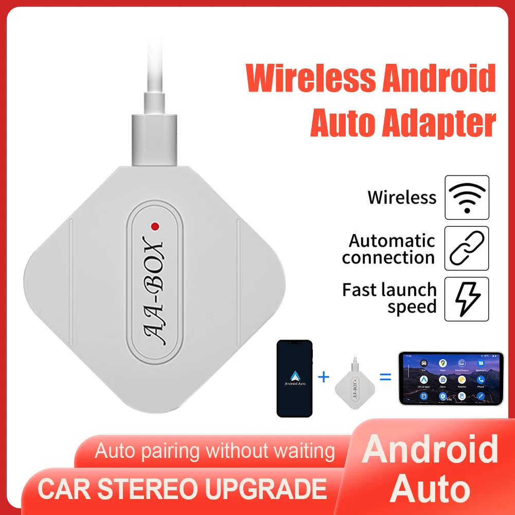 

Upgrade Wireless Adapter Car Dongle For Android Auto AI Box Car Multimedia Player Mirrorlink Bluetooth Auto Connect Plug andPlay