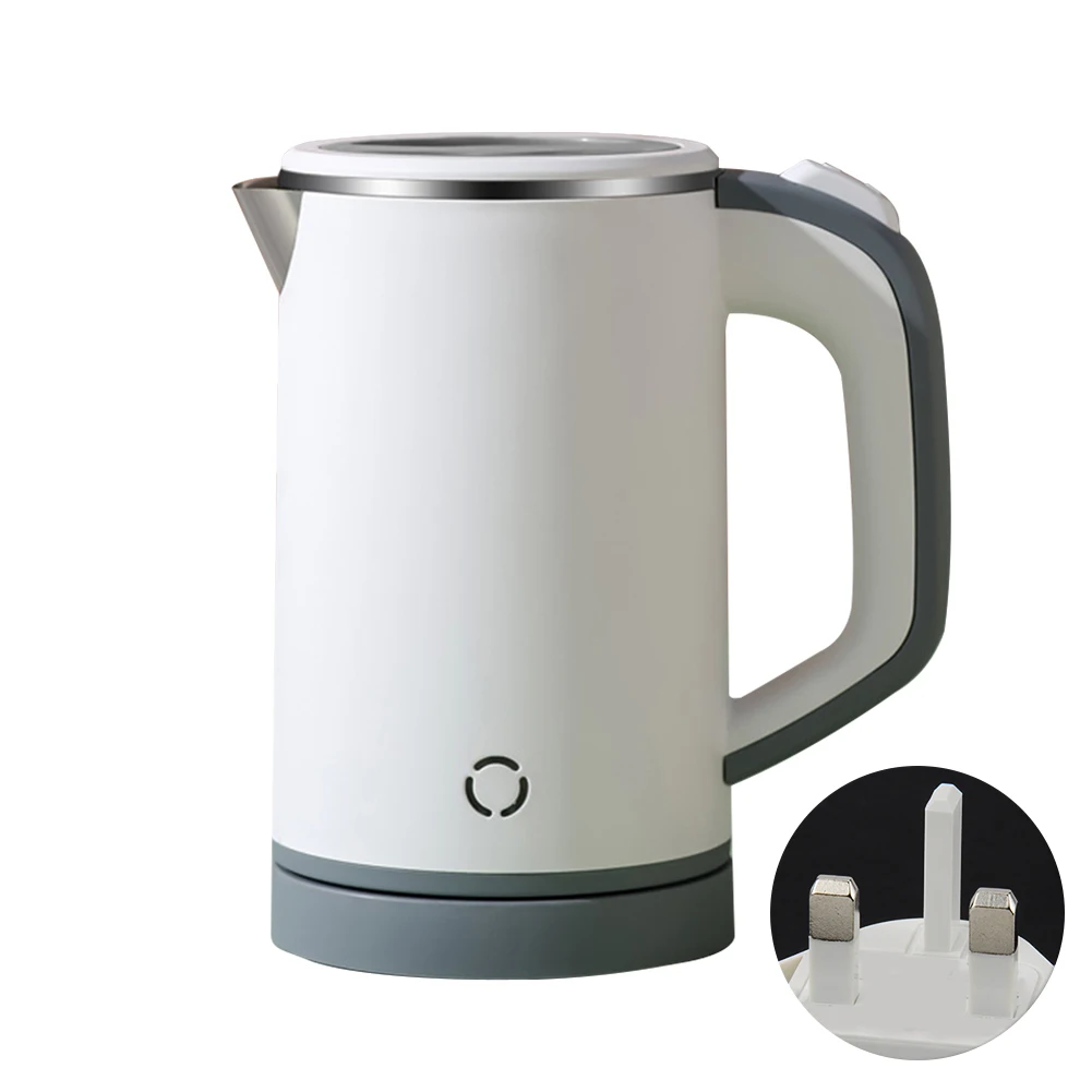 Small Electric Kettle Stainless Steel, 0.8L Portable Travel Kettle with  Double Wall Construction, Mini Hot Water Boiler Heater, Electric Tea Kettle