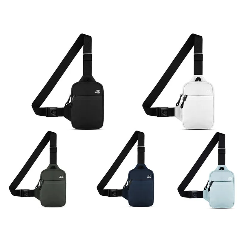 Casual Men Shoulder Chest Bag Nylon Waterproof Outdoor Sport Running Cycling Belt Bag Large Capacity Travel Phone Pouch mens messenger bag mens shoulder bag