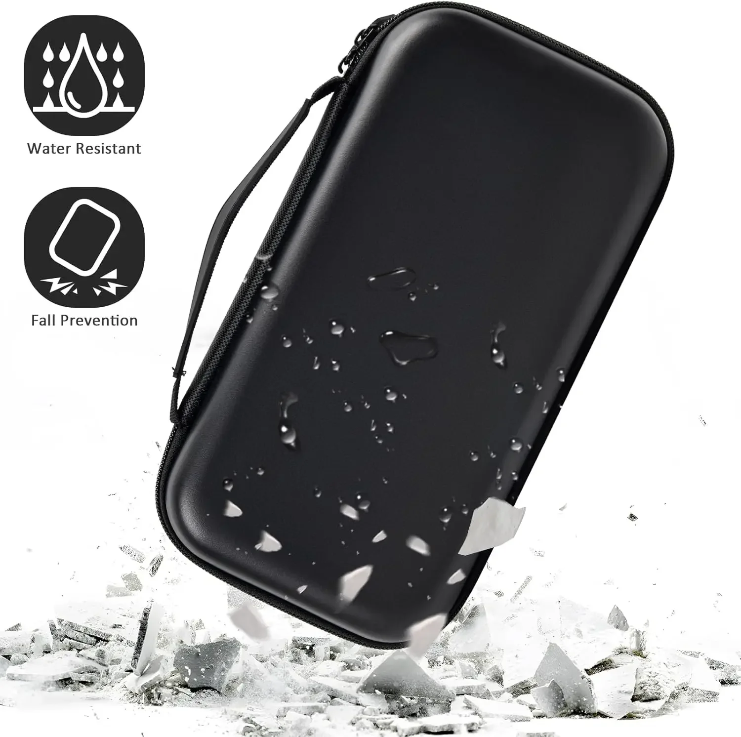 (Case only) Wireless Microphone Case Compatible with JBL Wireless Two Microphone System, Handheld Dual Mic Travel Storage Bag