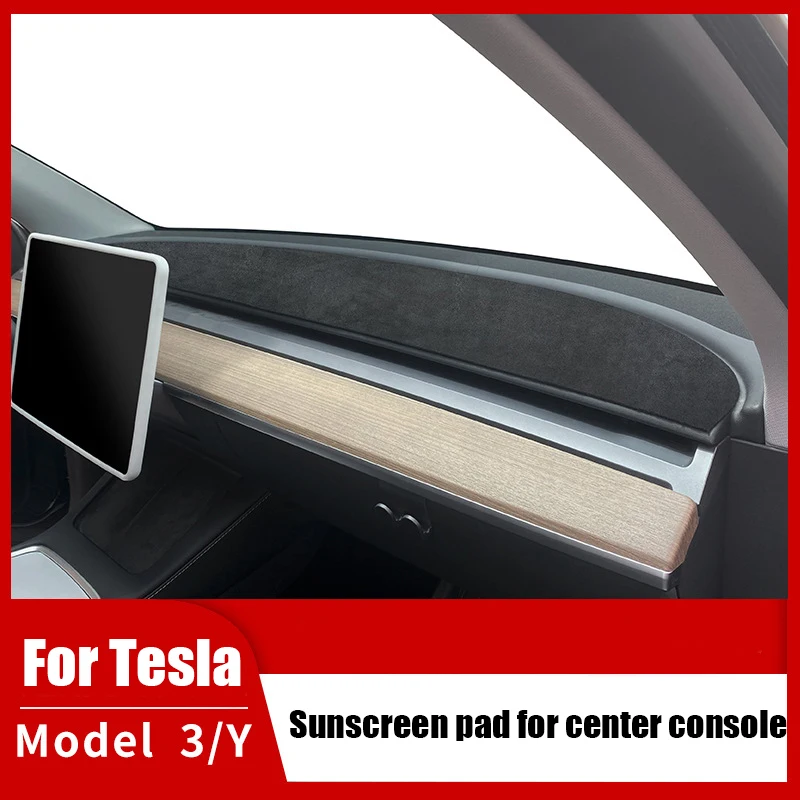 

Подходит для Tesla Model 3 2017-2023, декоративный коврик для автомобильной приборной панели, модель 3, центральная консоль, затеняющий коврик, модель Y