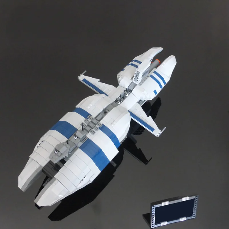 

Новинка 2023, 1251 шт., строительные блоки MOC Space, звезда класса люкс, фригат, серия космических блоков, набор «сделай сам», кирпичи, модель, детские игрушки, подарки