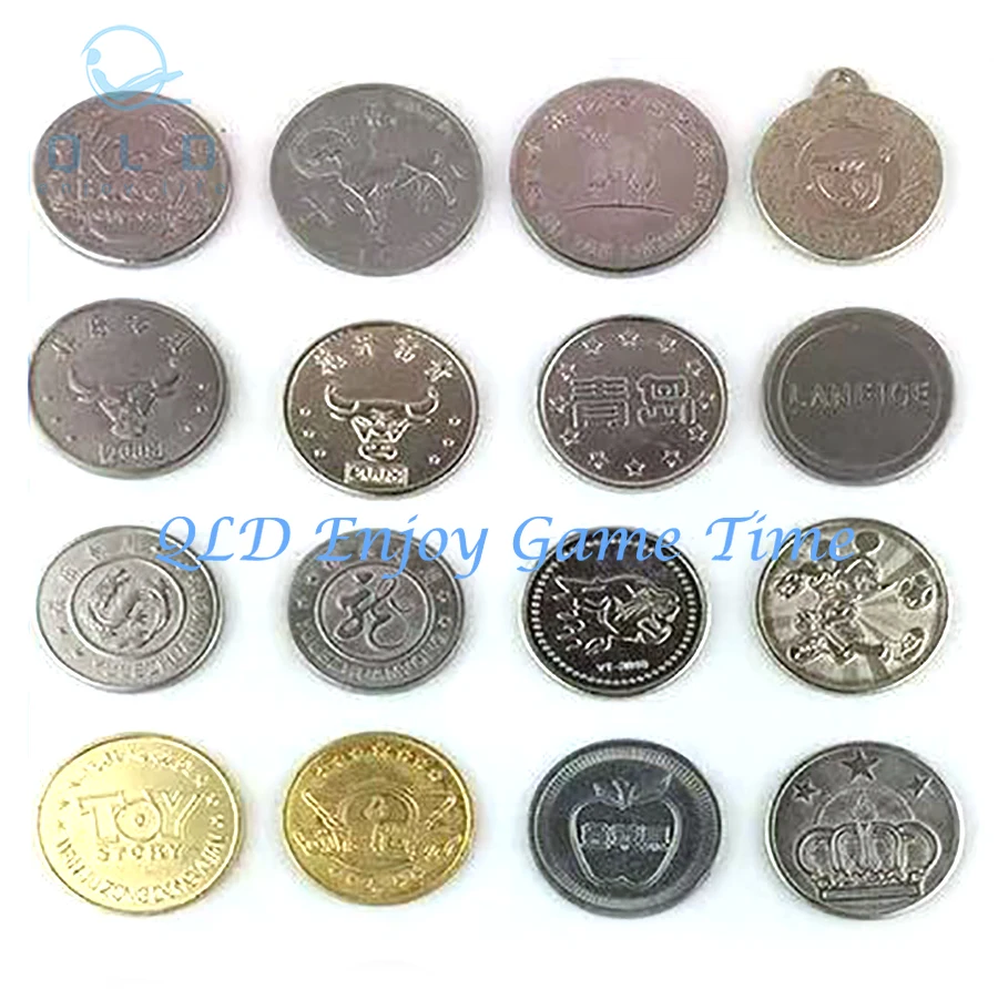 100pcs 아케이드 게임 코인 토큰 스테인레스 스틸 코인 토큰 아케이드 MAME JAMMA 오락 캐비닛 자동 판매기 용 맞춤형 토큰 -Freehip.co.kr