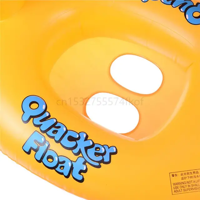 Baby Inflatable Seat Boat Big Yellow Duck Yacht Swimming Circle Children's Seat Circle Inflatable Duck Seat Circle Water Toy 5