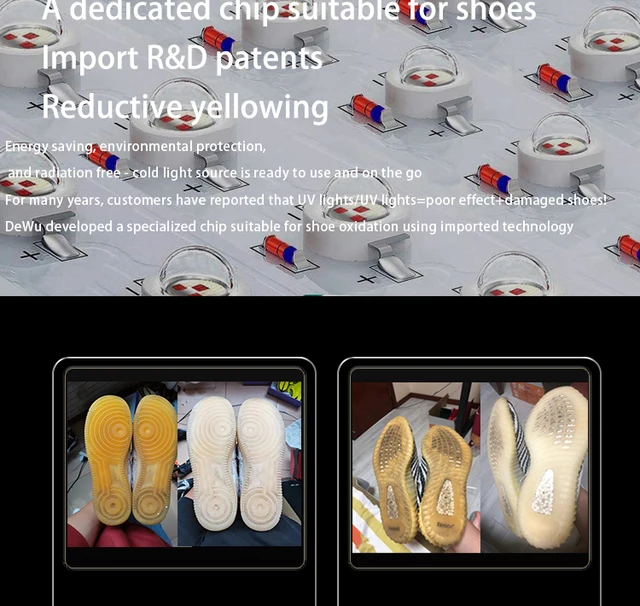 Shoe Led Light Machine Box Uv Lamp Sole Upper Rubber Crystal Shoes