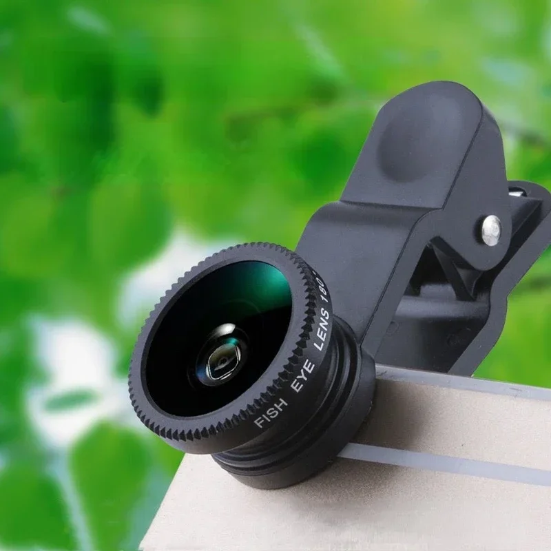 범용 휴대 전화 렌즈 피쉬 아이 광각 매크로 전화 클립 카메라 렌즈 0.67X HD 렌즈 액세서리 아이폰 안드로이드