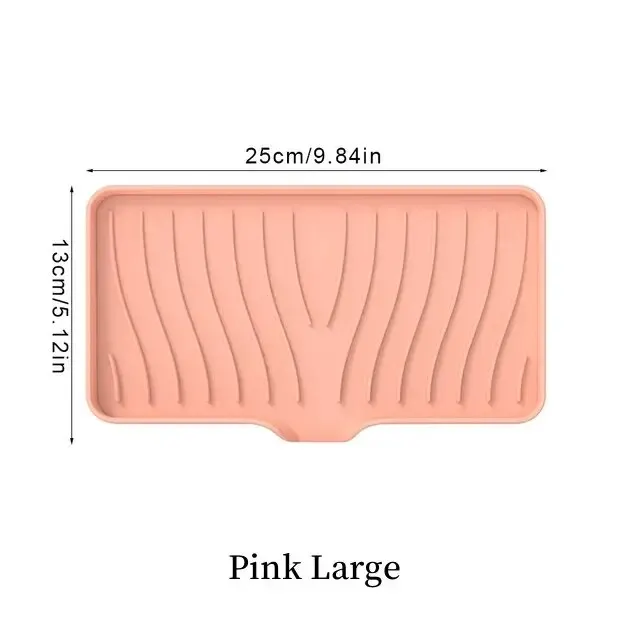 1 Pcs Silicone Soap Tray/Stand, Self-Draining Soap Pad,Multifunctional No-Punch Sink thumbnail 1