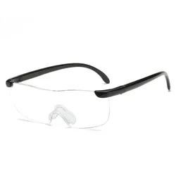 Enhanced Vision Portable Magnifying Eyewear - 160% Magnification Reading Glasses (Black)