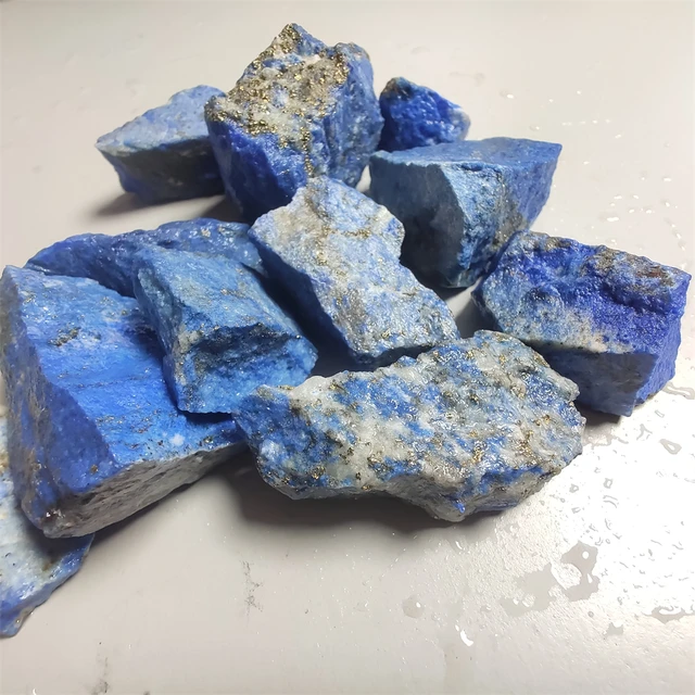 100G Natural Lapis Lazuli Nyers Kő Drágakő Kvarc Ásványi Minta Eredeti Kövek Természetes És Anyagok Ékszerekhez - Image 3