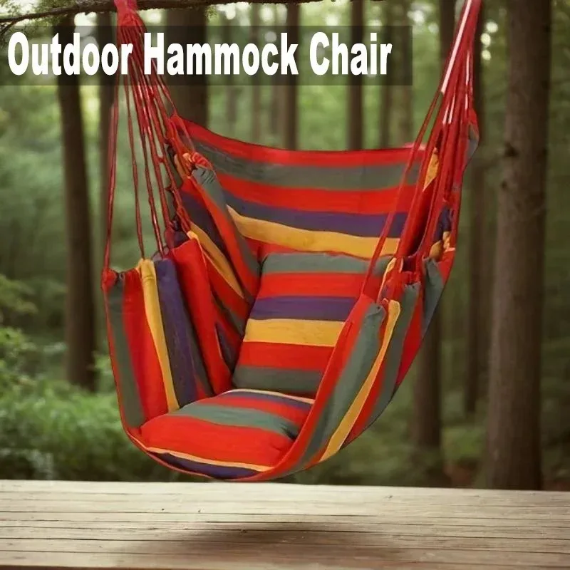 Hanging Chair Bedroom Swing Outdoor Hammock Chair Thickened Canvas Leisure Swing Dormitory Hammock Rocking hammock swing chair