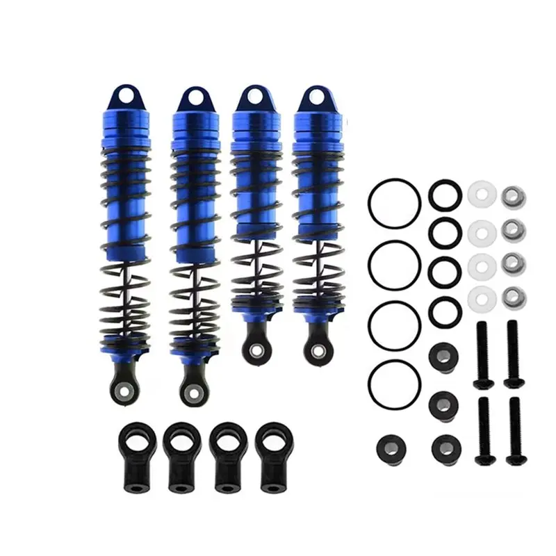 ABFG-For Traxxas 1/10 스케일 RC 자동차 4X4 2WD 모델- 알루미늄 합금 전면 및 후면 충격 흡수 장치 세트(슬래시 러슬러 스탬페드 업그레이드용)