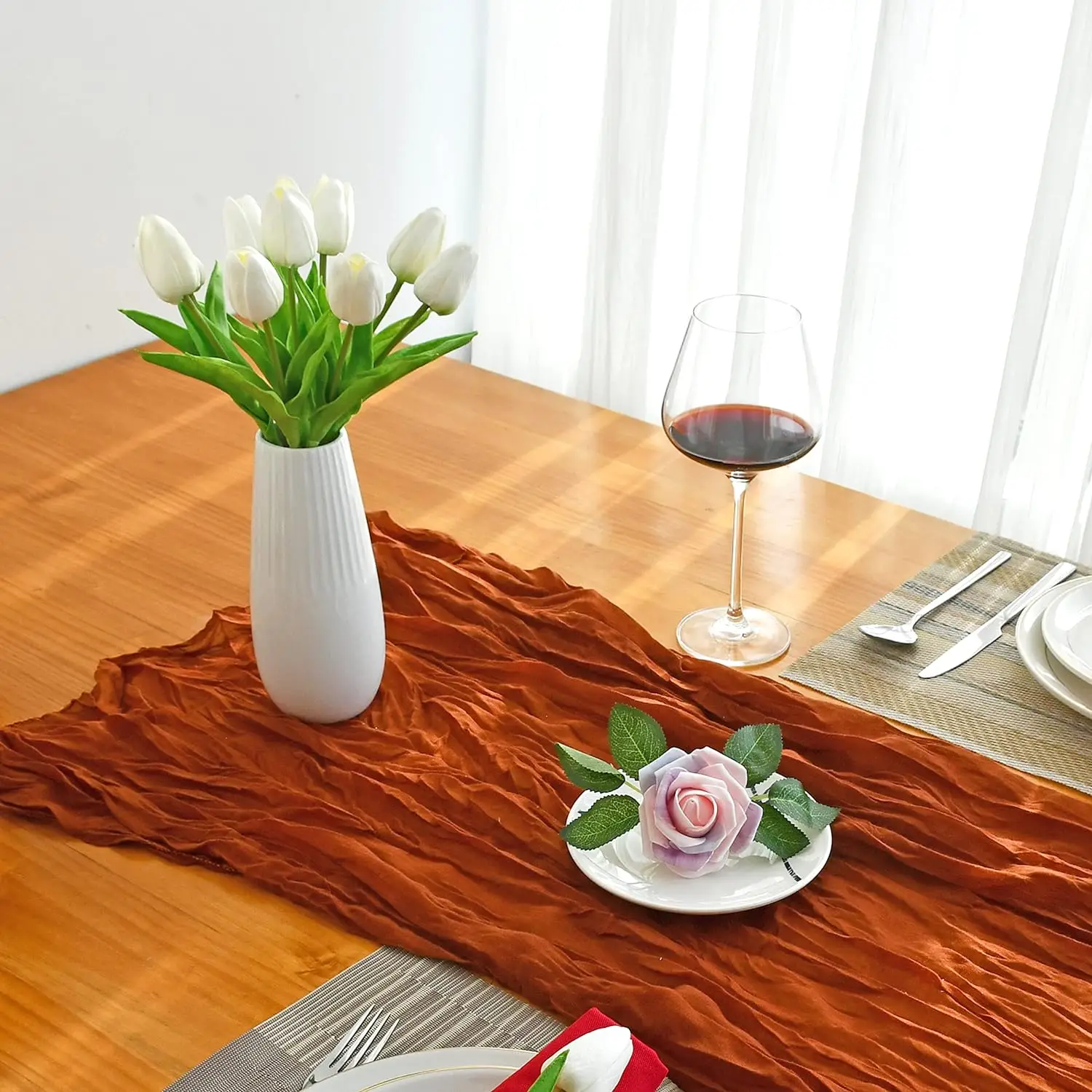 Tulip Stems 10 Real Touch Lifelike Artificial Flowers for Weddings Home & Holiday Decor
