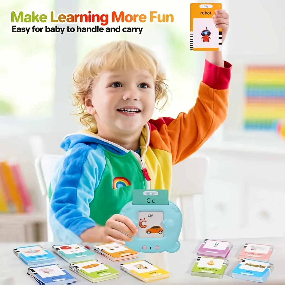 Learning Machine for Kid Talking Flash Cards Kindergarten Kids Language Electronic Audio Book Learn English Words Toys 2