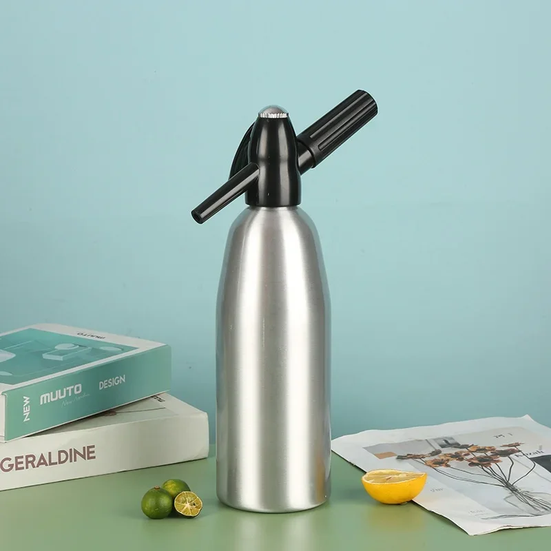 Aluminum Portable Sparkling Water Maker for Home Bar and Kitchen