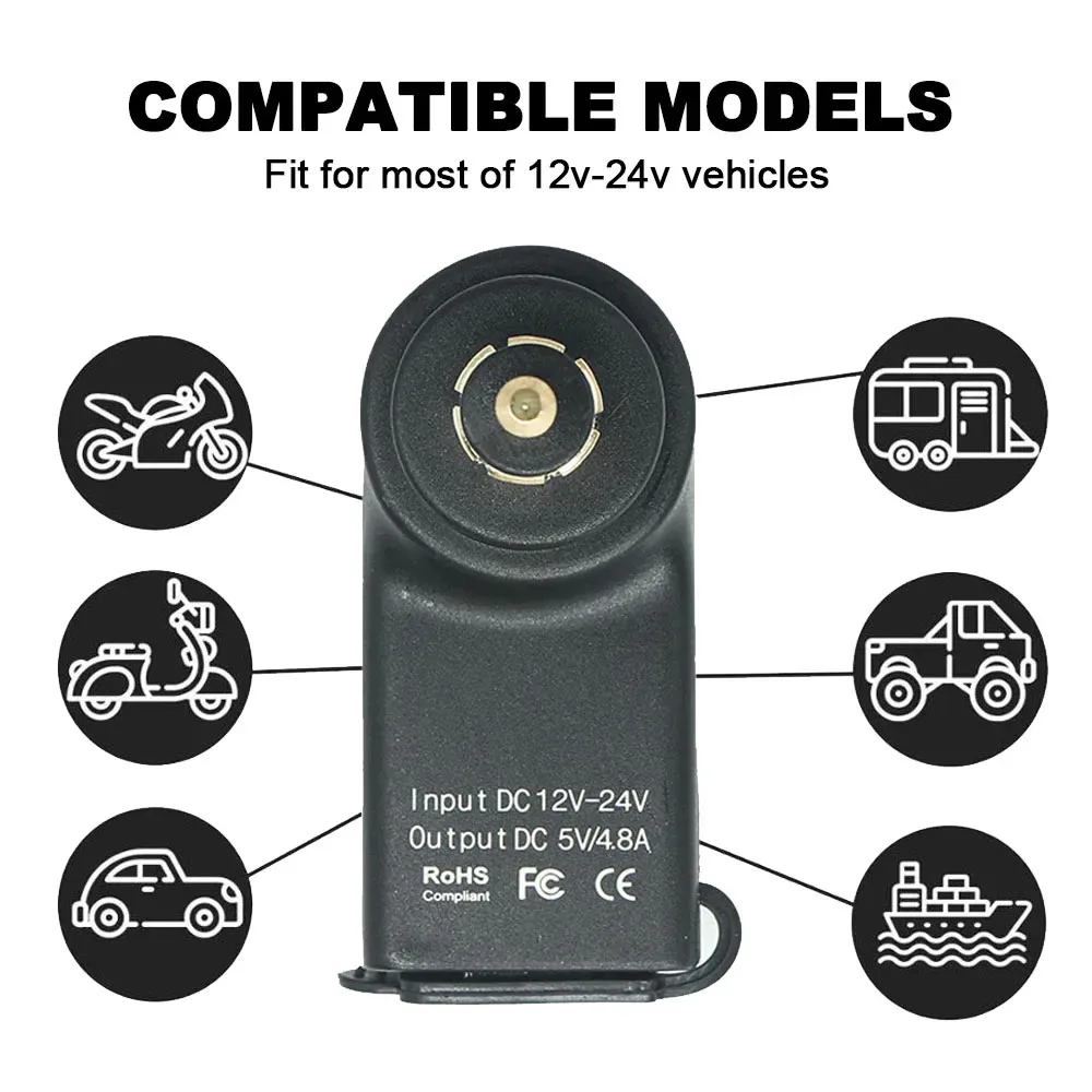 Caricatore USB da 5 V per moto, doppio per BMW R1200GS