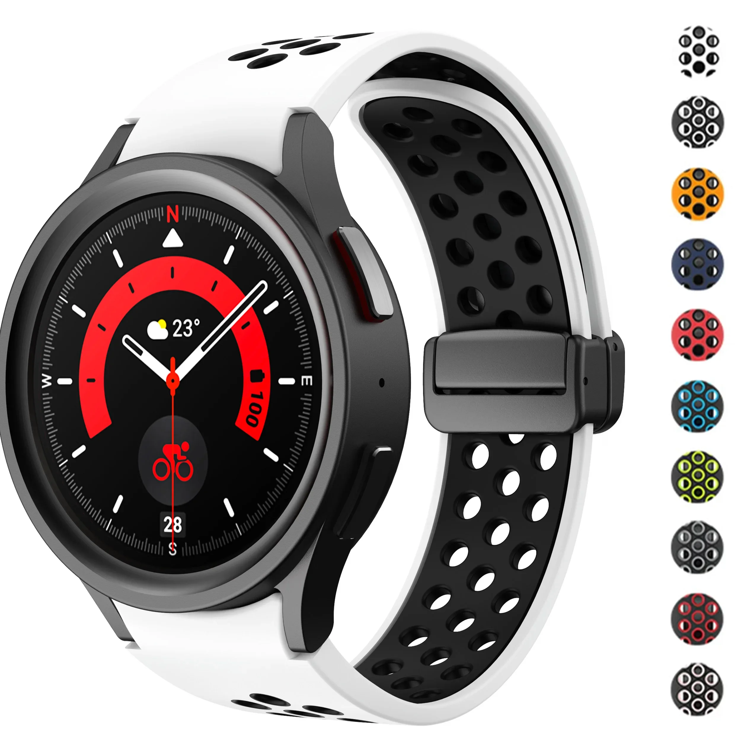Magnetic Silicone No-Gap Loop Strap