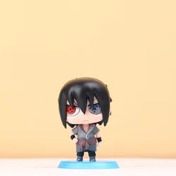 Anime Naruto Action Figure Set - Iconic Characters Desktop Ornament & Gift (Sasuke - 6.5 Cm)