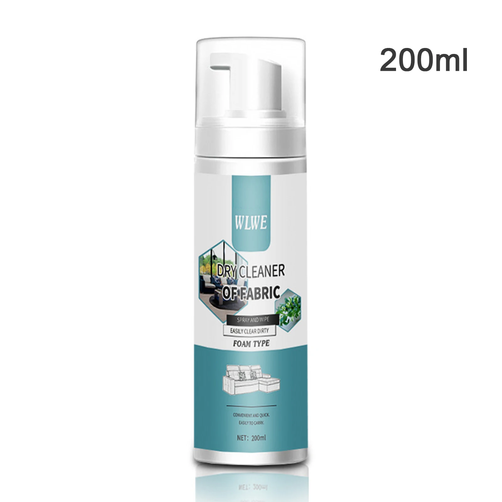 200ml Fabric Sofa Cleaning Foam Cleaner High Cleaning Performance Foam Detergent For Gentle Stain Removal on Woolen Fabrics