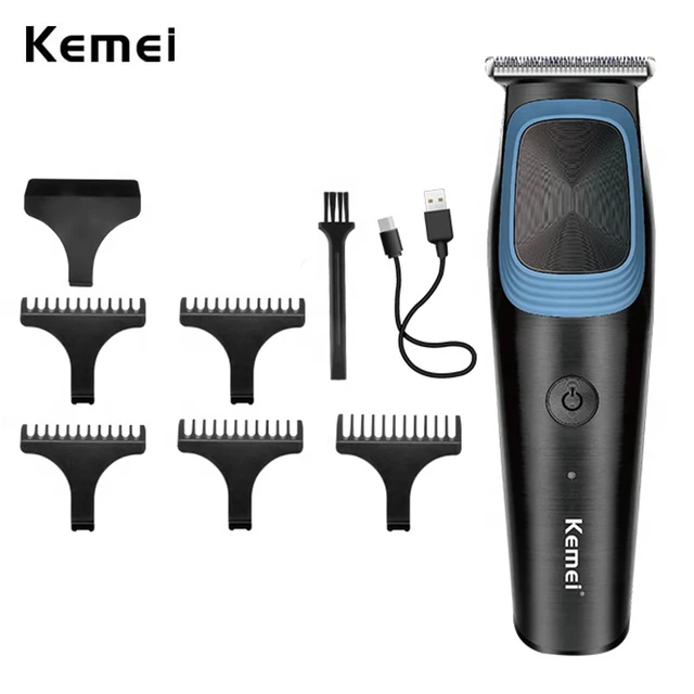 Kemei Professional Portable Hair Trimmer Rechargeable Electric Hair Clipper   Bald Head Hair Cutting Machine For Men 8000rpm - Hair Trimmers -  AliExpress