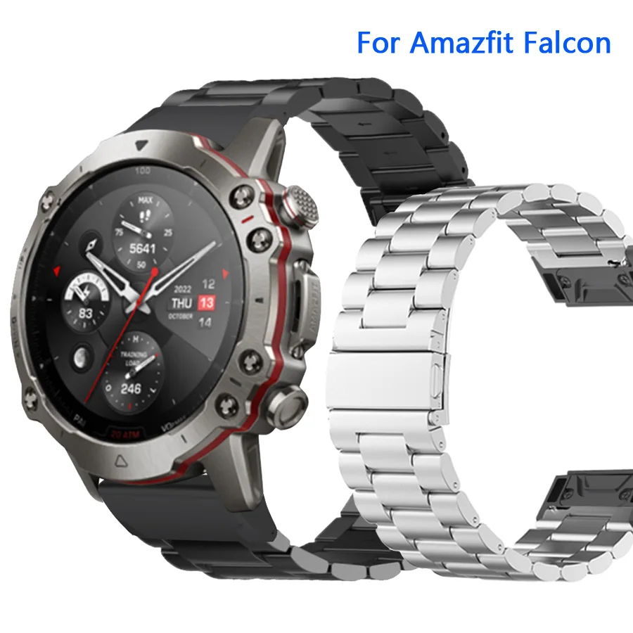 

Metal Strap For Amazfit Falcon Smart Watch Band Quick Release Stainless Steel Bracelet For Huami Amazfit Falcon Wristband Correa