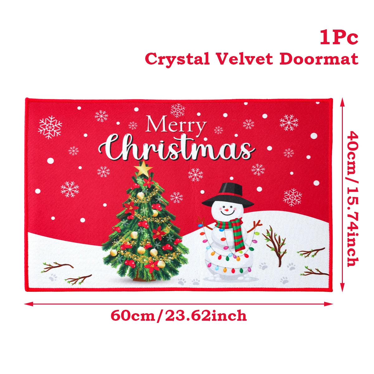 Festive Santa Claus Christmas Door Mat – Cheerful Holiday Decor Accent