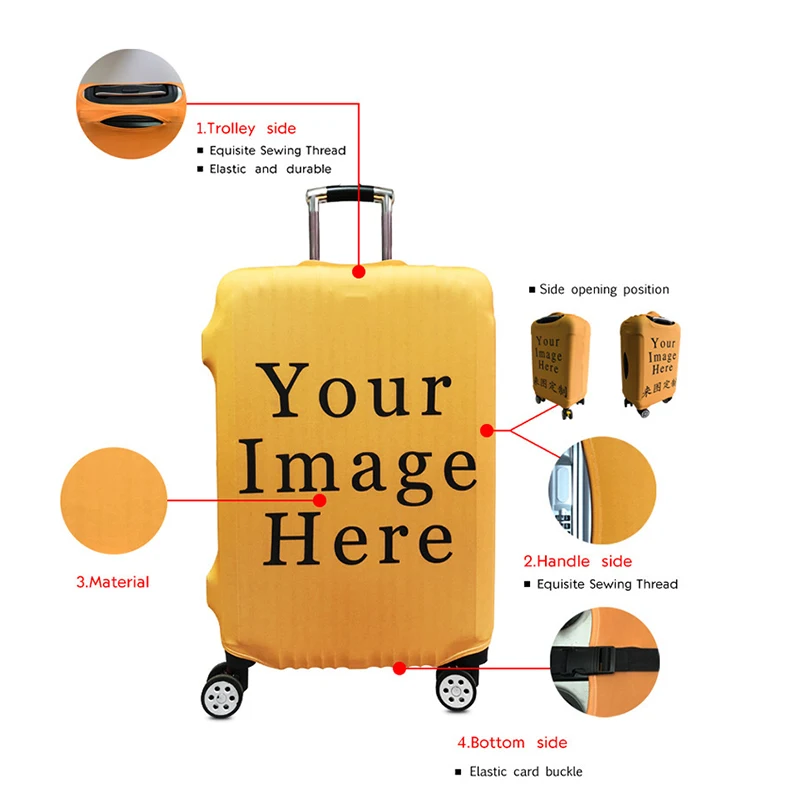 New African Tribal Lion Luggage Protective Cover Travel Suitcase Cover Elastic Dust Cases For 18 to 32 Inches Travel Accessories