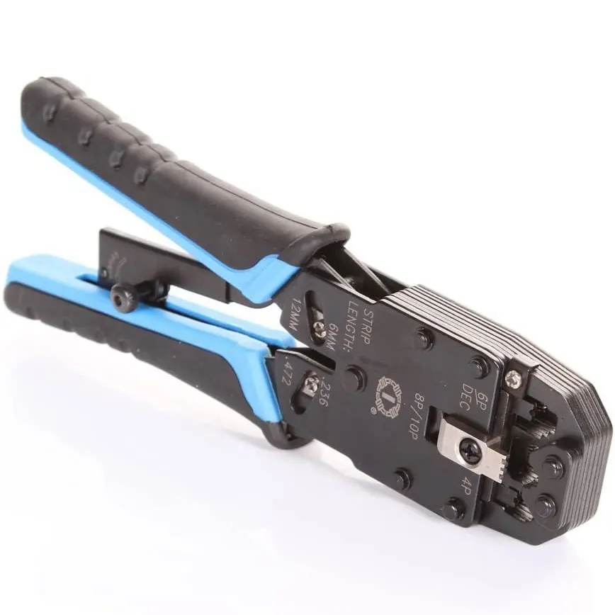 Ferramenta de Crimpagem do Fio do Lan de Rede Zoerax Alicerça do Crimper Conector Net Crimper Rj11 Rj12 Rj45 Rj50 8p 10p 6p 4c - Imagem 2