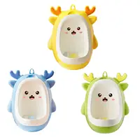 Standing Potty Urinal with Funny Aiming Target Dinosaur Potty Trainer Urinal Hanging Pee Trainer for Baby Toddlers Boys Kids 1
