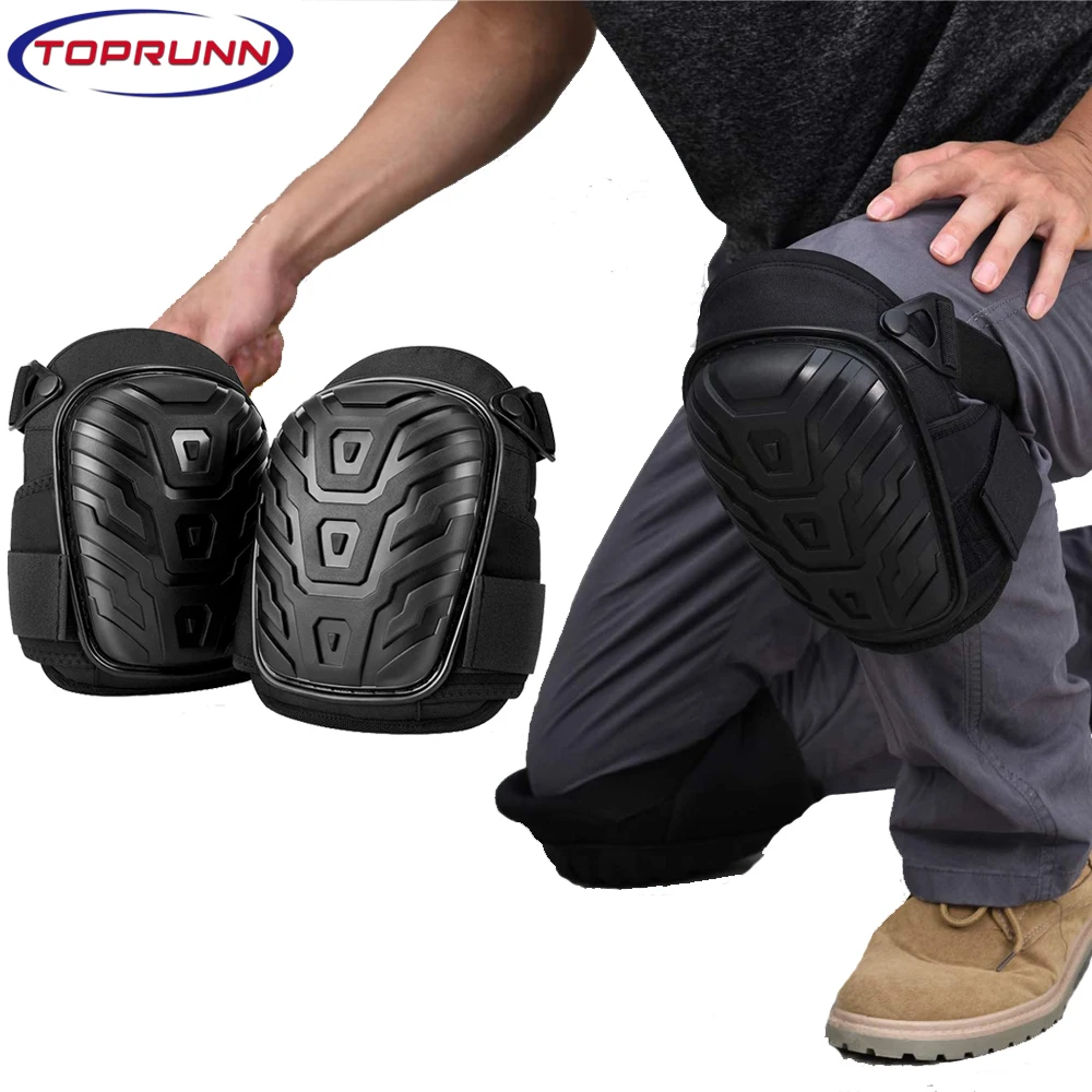 1 Pair Professional Knee Pads with Heavy Duty Foam Padding and Gel Cushion 
