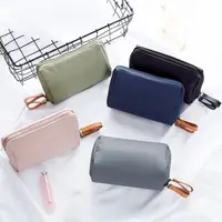 Waterproof Large Capacity Makeup Bag Multiple Colors Dacron Travel Storage Bag Partitioned Cosmetic Pouch Handbag Lipstick Pack 1