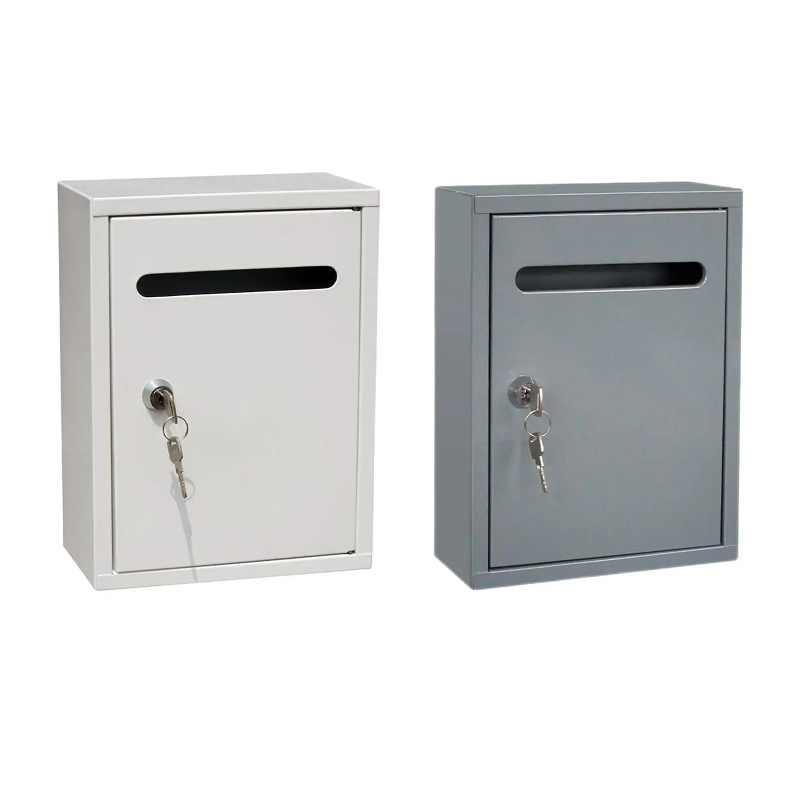 Mailbox Wall Mounted Locking Drop Box with 2 Keys Heavy Duty Suggestion