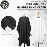 Barbershop Silicone Neckline Hairdressing Gown Buckle Waterproof Haircut Cloth Barbershop Non-slip Cape Styling Tools 1