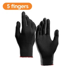 Enhanced Gaming Thumb Sleeves - Non - Scratch, Sweat - Proof Comfort for Mobile Gamers (2 Pack) (5fingers)
