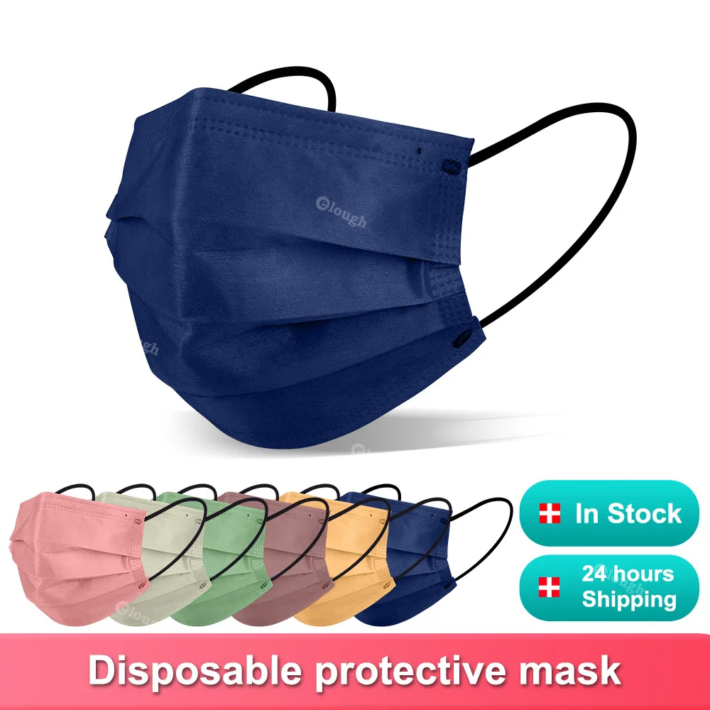 

Morandi Disposable Protective Mask 3ply Solid Color Mouth mascarillas quirurgicas homologadas Nonwoven face mask adult 10-200PCS