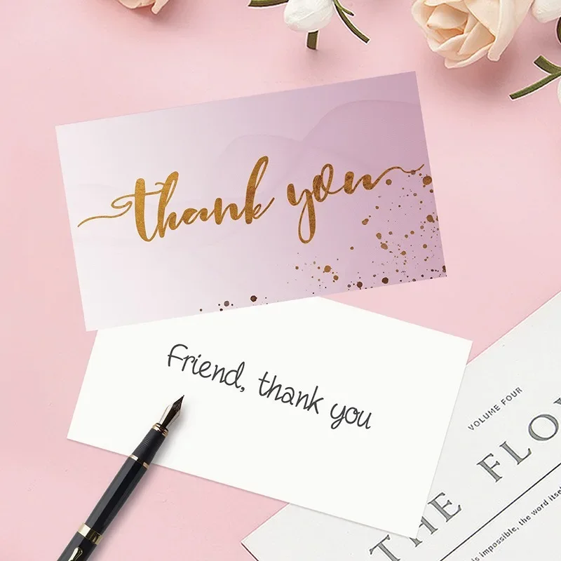 Thank You Cards 50PCS Thank You Cards Small Business Gift Cards Wedding Thank You Card HK01