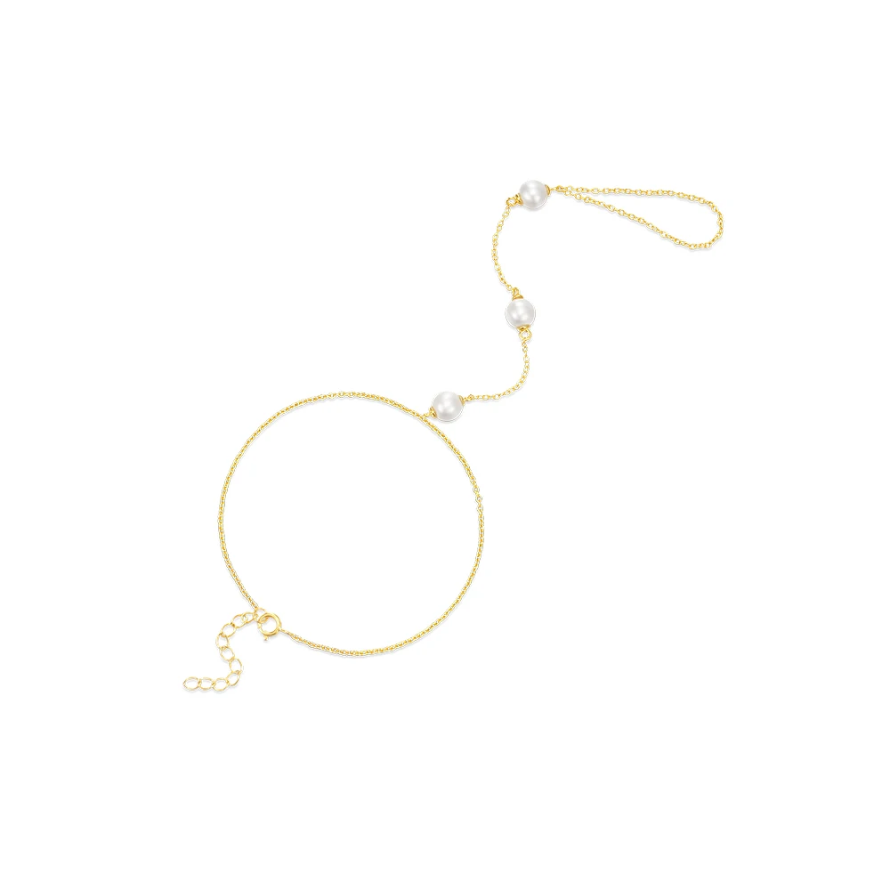 سوار فضة 925 زهرة مثمنة