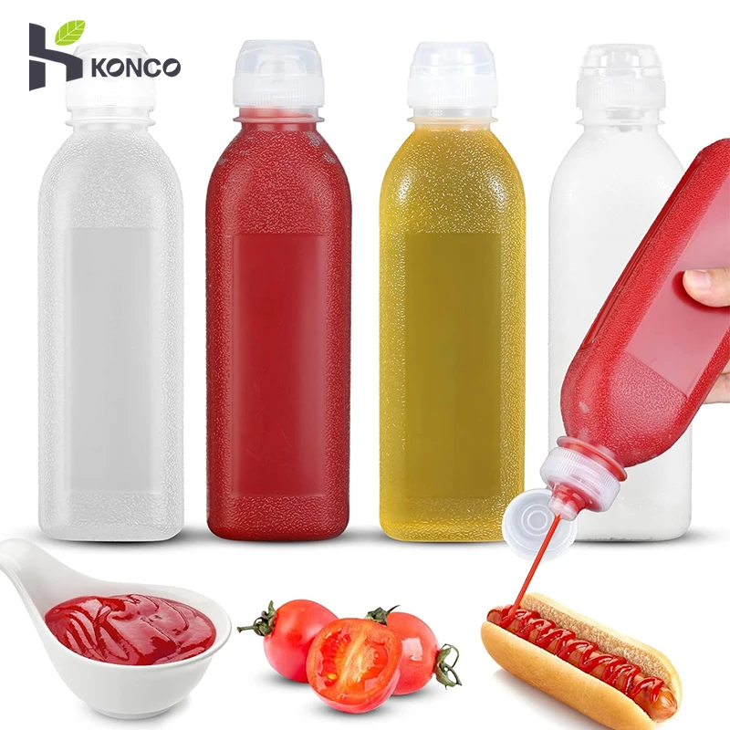 Condiment-Squeeze-Bottles-with-Flip-Top-Cap-300-500ML-Oil-Bottle