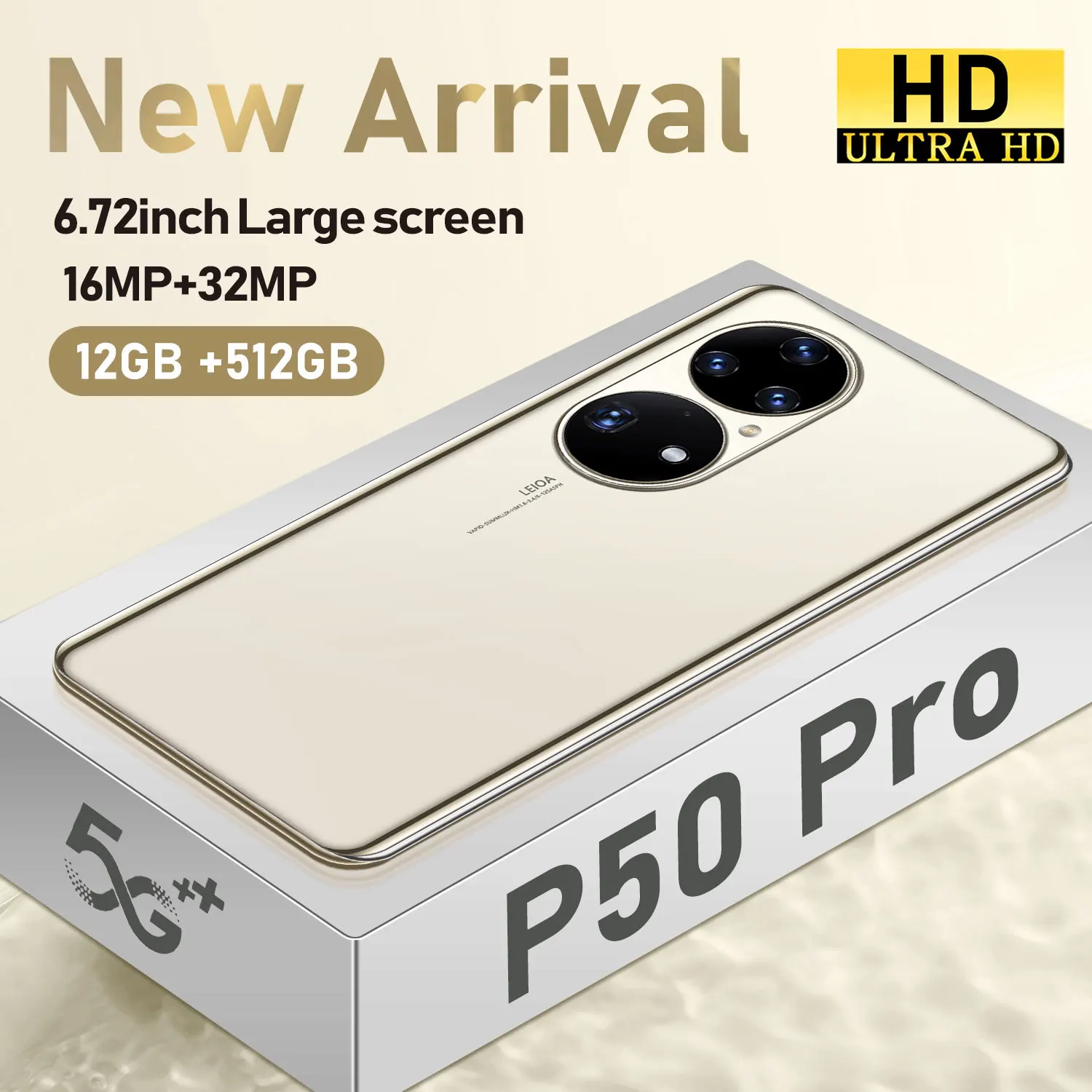 Смартфон P50 PRO + 2021 дюйма 16 6 7 ГБ 512 мАч камера 64 мп | Мобильные телефоны и аксессуары