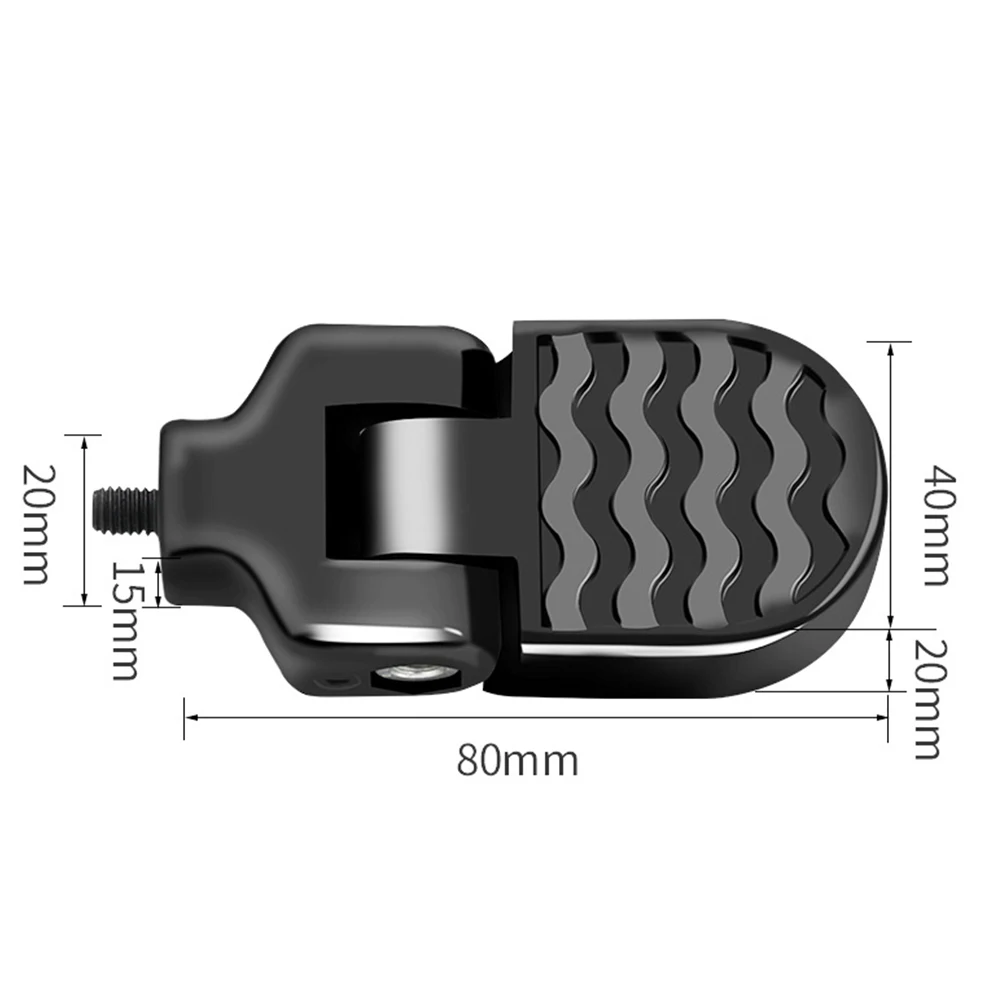 Anti Slip Aluminum Alloy Folding Footrest Mountain Bike Foot Pegs Rear Pedals