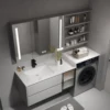 Washing Table Bathroom Cabinet Washing Machine Integrated Cabinet Laundry Cabinet 3