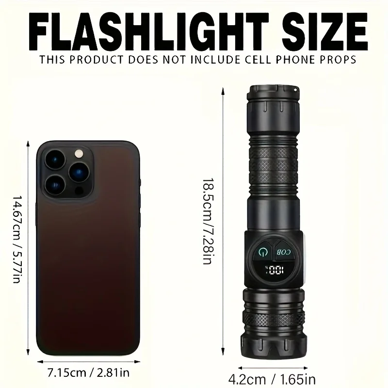 Rechargeable Magnetic LED Flashlight 6
