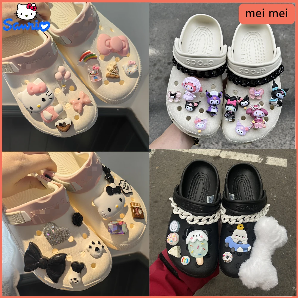 

Sanrio Hello Kitty Melody Kuromi Shoe Buckle Cartoon Diy Accessories Shoe Charms Buckle Anime Shoe Buckle Set New 2023 Gift