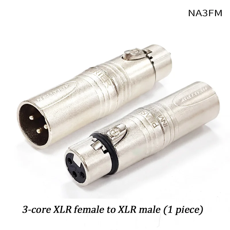 6,35mm Stecker auf XLR Buchse Audio-Adapter NA2FPMM TRS zu XLR Symmetrisch zu Asymmetrisch für Mischpult Mikrofon – Detail 14