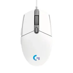 Ergonomic Optical Gaming Mouse with Customizable LED & 6 Buttons (White5809)