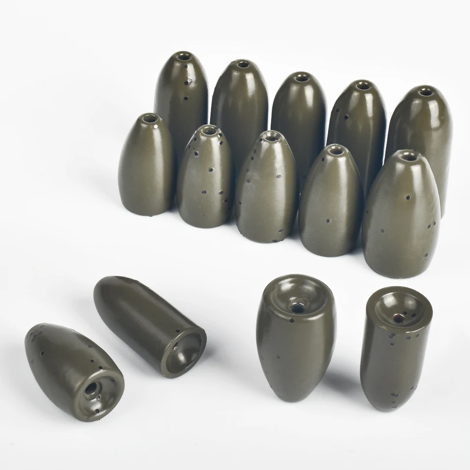 MUUNN Tungsten Sinkers Bullet Fishing Weights,1/16-2 OZ Bass Trout