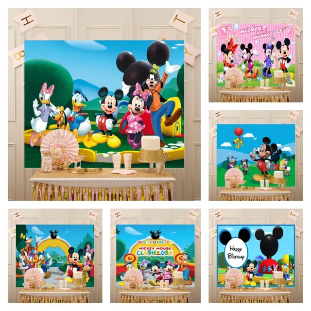 Uma Tela Encantadora para Festas Temáticas de Aniversário com Mickey e Minnie Mouse Uma Tela Encantadora para Festas Temáticas de Aniversário com Mickey e Minnie Mouse