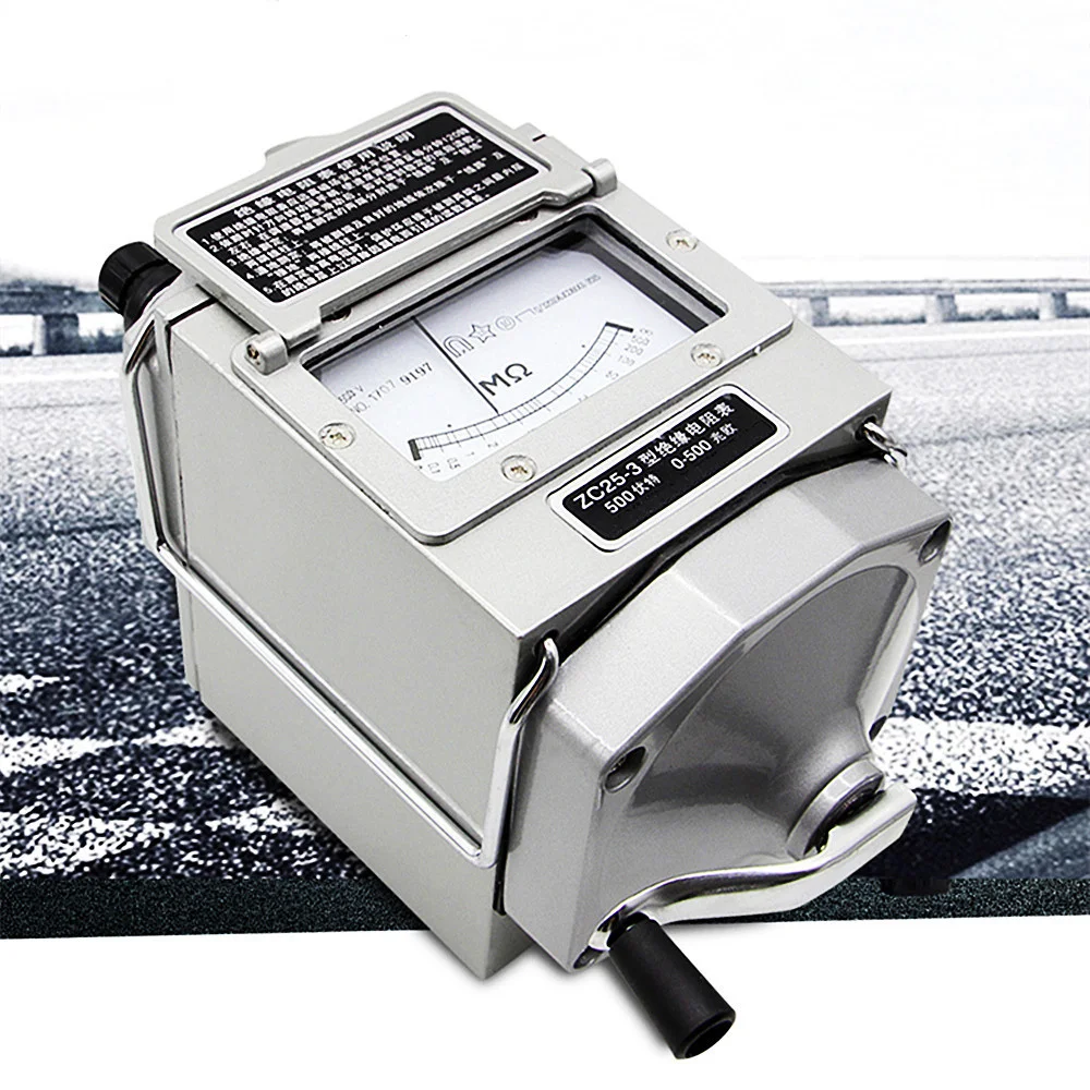 Resistance Tester Multifunctional Tester 500V 1000V 2500V Insulation Resistance Tester ZC25-3 ZC25-4 ZC11D-10 Megohm Tester Megameter Resistance Megohmmeter Multimeters