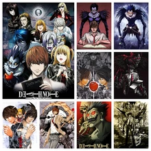 

Wall Art Classic Anime Series Diamond Picture Death Note Diamond Embroidery Painting Mosaic Rhinestones Cross Stitch Room Decor