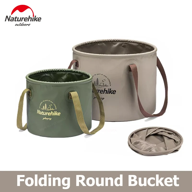 

Naturehike Folding Bucket Waterproof Water Sink Bucket Portable OutdoorTravel Foldable Water Basin Camping Hiking Storage Bucket